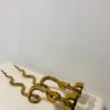 Paire d'appliques rondes en bronze doré – Image 10