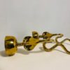 Paire d'appliques rondes en bronze doré – Image 5