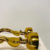 Paire d'appliques rondes en bronze doré – Image 3