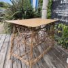 Petit bureau + chaise en rotin – Image 4