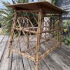 Petit bureau + chaise en rotin – Image 5