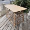 Petit bureau + chaise en rotin – Image 2