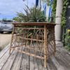 Petit bureau + chaise en rotin – Image 3