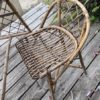 Petit bureau + chaise en rotin – Image 8