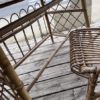 Petit bureau + chaise en rotin – Image 7