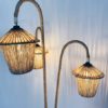Lampadaire vintage tripode en métal et corde – Image 5