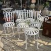 Série de six chaises de jardin François Carré – Image 9