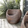 Paire de fauteuils roseau années 60 – Image 2