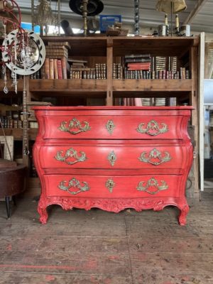 Commode XVIIIe peinte