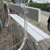 Banc de jardin blanc – Image 3